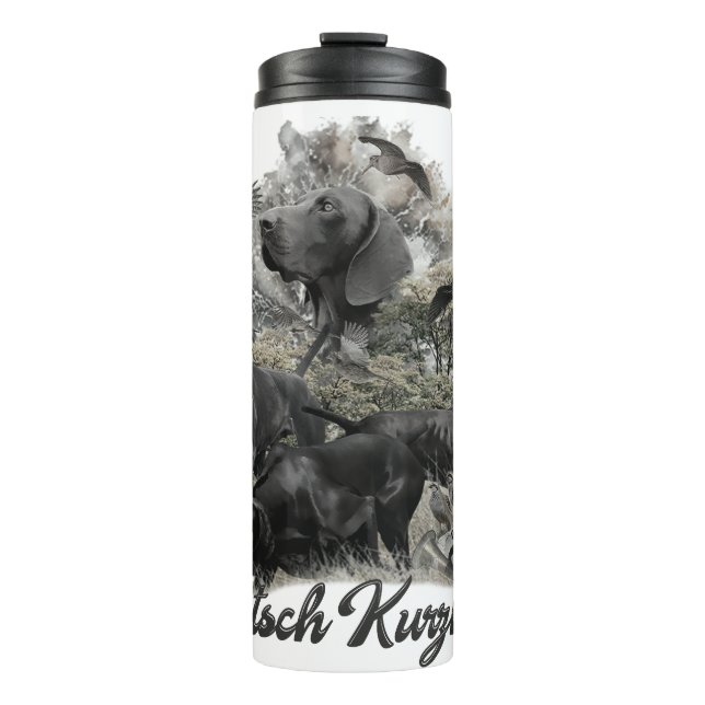 German Shorthaired pointer   Thermal Tumbler (Front)