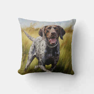German Shorthaired Pointer Throw Pillow