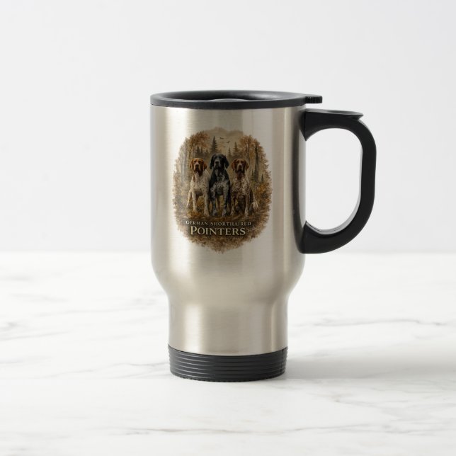 German Shorthaired Pointer  Travel Mug (Right)