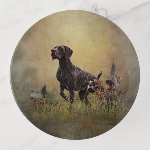 German Shorthaired Pointer  Trinket Tray