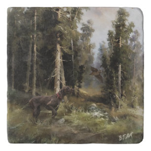 German Shorthaired pointer   Trivet