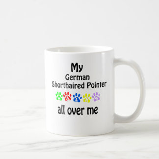 German Shorthaired Pointer Walks Design Coffee Mug