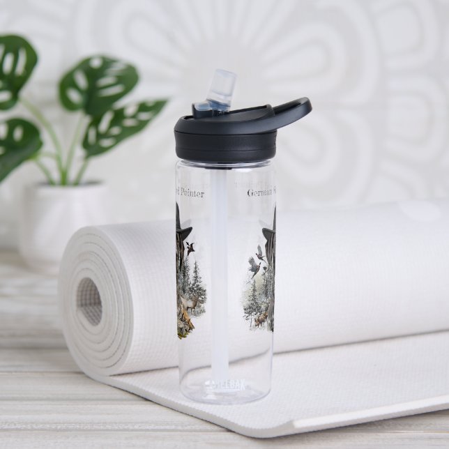 German Shorthaired Pointer Water Bottle (Yoga)
