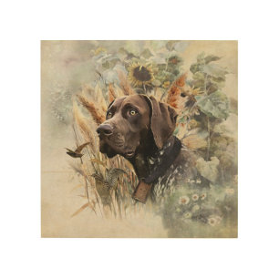 German Shorthaired Pointer Wood Wall Art