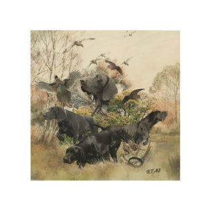 German Shorthaired pointer Wood Wall Art