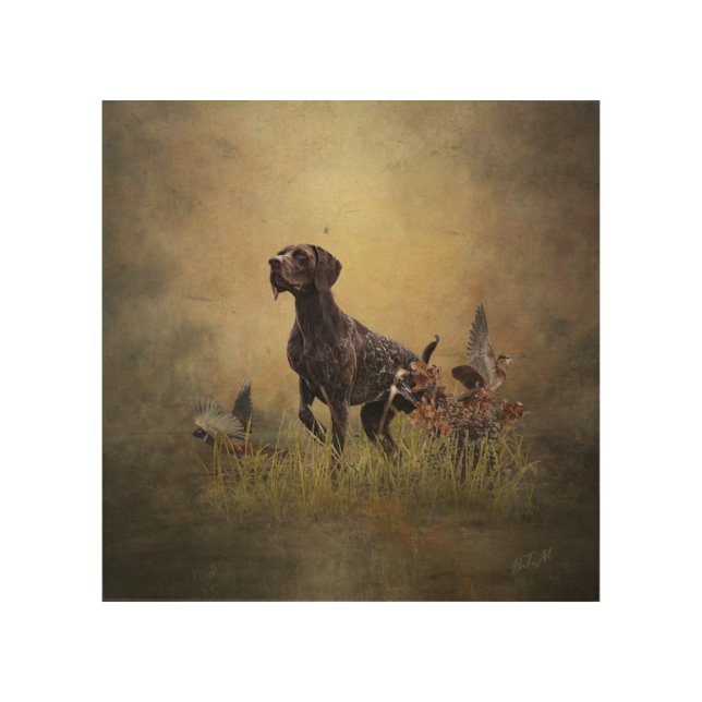 German Shorthaired Pointer   Wood Wall Art (Front)