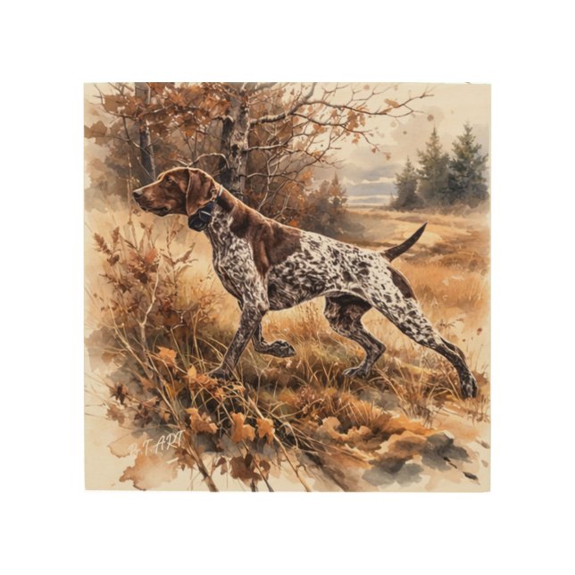  German Shorthaired Pointer  Wood Wall Art (Front)