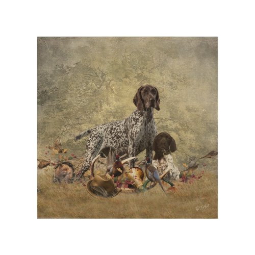 German Shorthaired Pointer Wood Wall Art