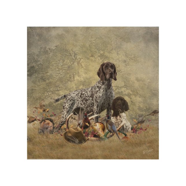 German Shorthaired Pointer Wood Wall Art (Front)