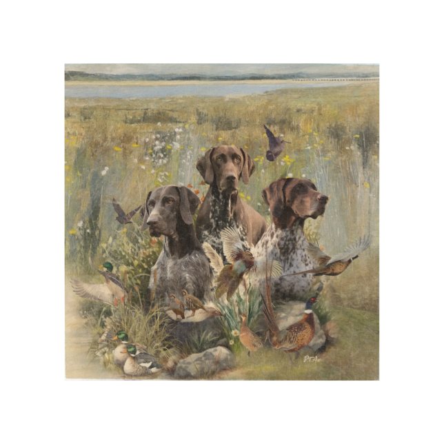 German Shorthaired Pointer  Wood Wall Art (Front)