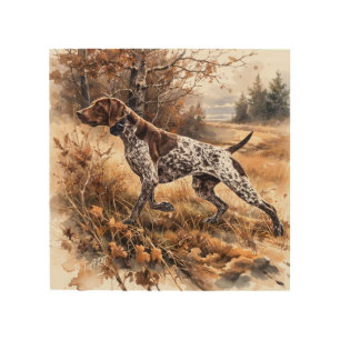 German Shorthaired Pointer Wood Wall Art