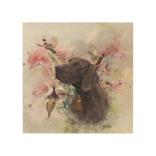 German shorthaired pointer wood wall art