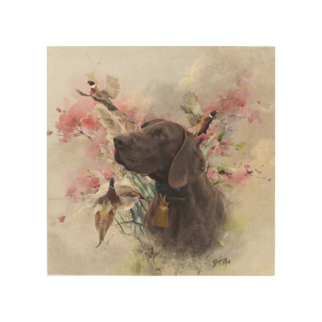 German shorthaired pointer  wood wall art (Front)