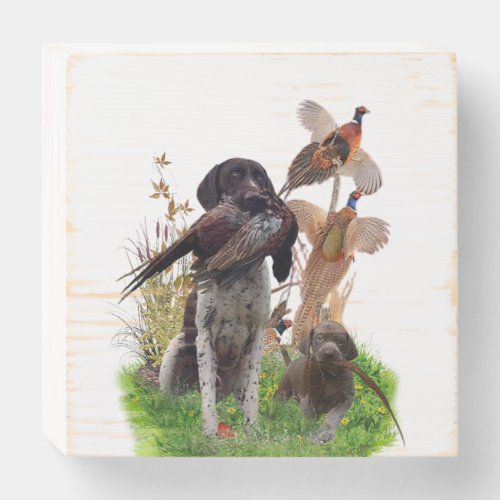 German Shorthaired Pointer Wooden Box Sign