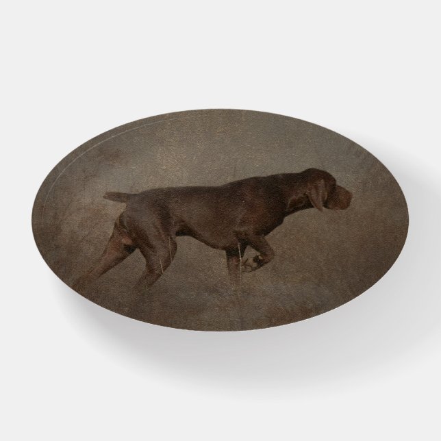 German Shorthaired Pointer  Wooden Box Sign Paperw Paperweight (Front)
