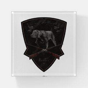 German Shorthaired Pointer Wooden Box Sign Paperweight