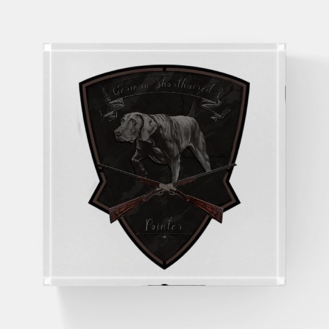 German Shorthaired Pointer  Wooden Box Sign Paperweight (Front)