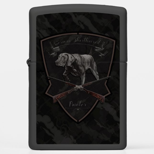  German Shorthaired Pointer  Zippo Lighter (Front)
