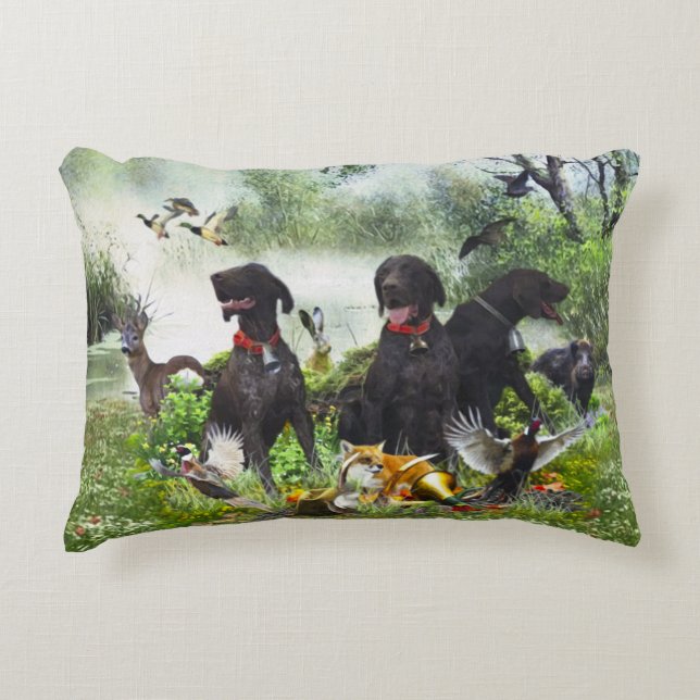 German Shorthaired Pointers Accent Pillow (Front)