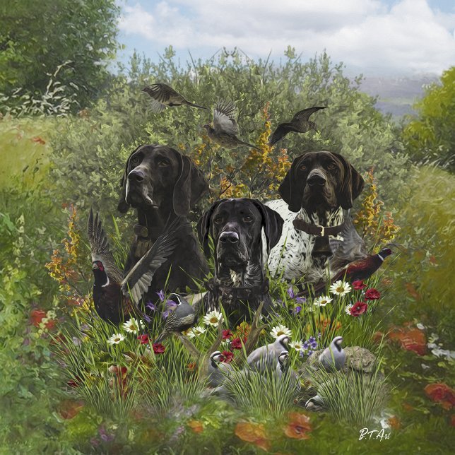 German Shorthaired Pointers Acrylic Print (Creator Uploaded)