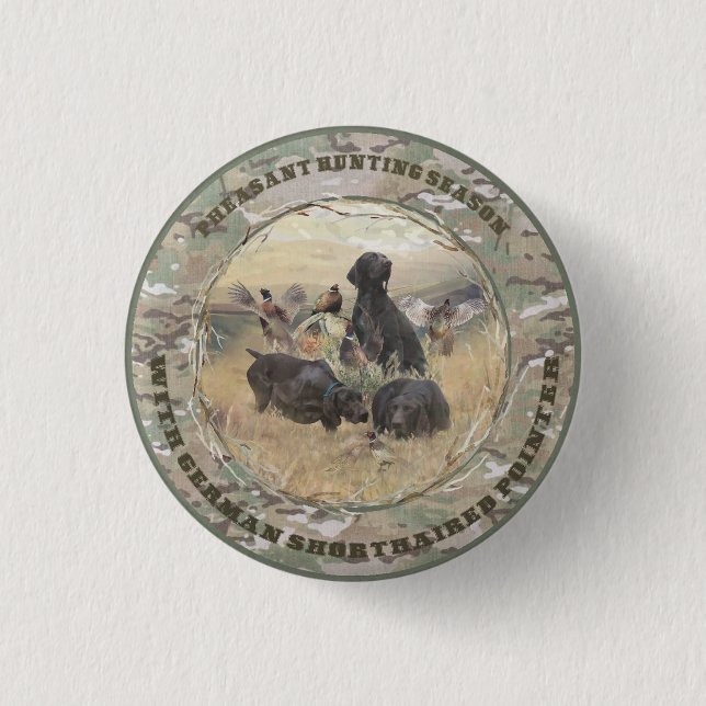 German Shorthaired Pointers  Button (Front)