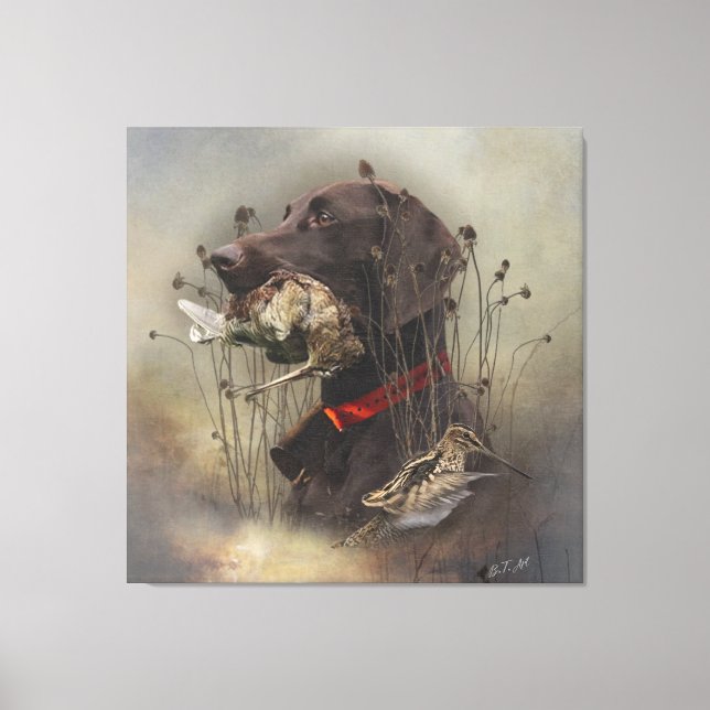 German Shorthaired Pointers Canvas Print (Front)