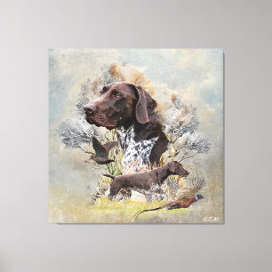 German Shorthaired Pointers Canvas Print