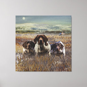 German Shorthaired Pointers Canvas Print