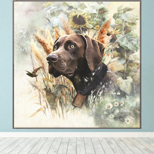 German Shorthaired Pointers  Canvas Print