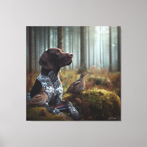 German Shorthaired Pointers Canvas Print