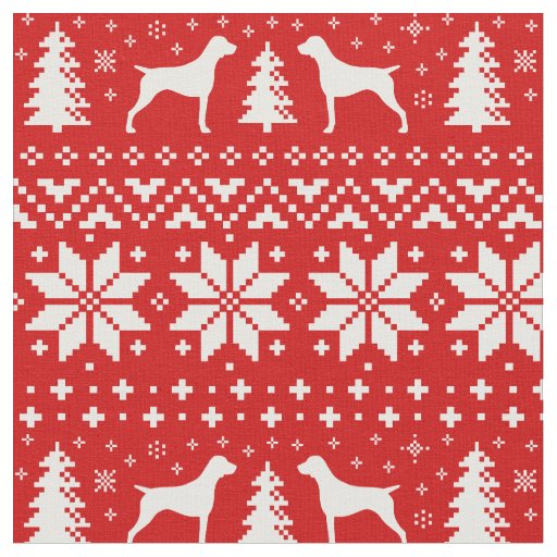 German Shorthaired Pointers Christmas Holiday Fabric