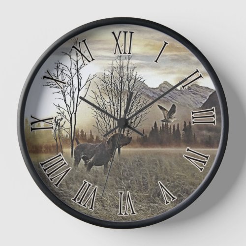 German Shorthaired Pointers Clock