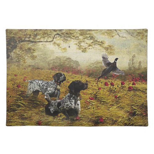 German Shorthaired Pointers Cloth Placemat