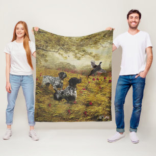 German Shorthaired Pointers Fleece Blanket
