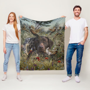 German Shorthaired Pointers Fleece Blanket