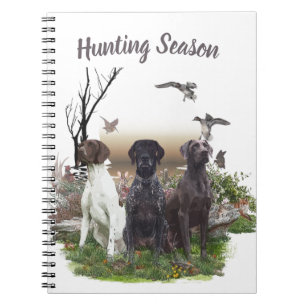 German Shorthaired Pointers (GSP), a hunting pheas Notebook