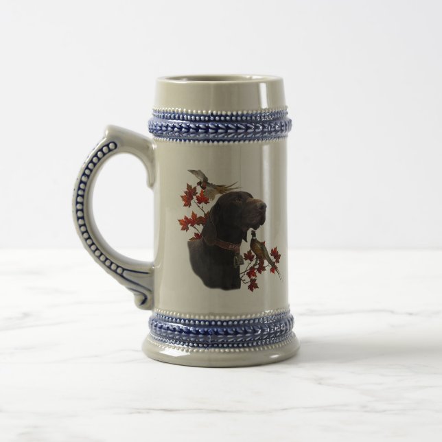 German Shorthaired Pointers (GSP)  Beer Stein (Left)