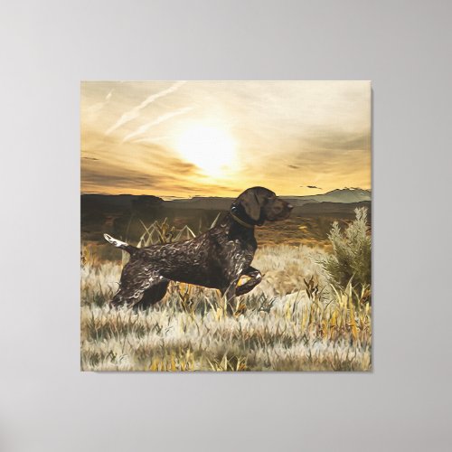 German Shorthaired Pointers GSP   Canvas Print