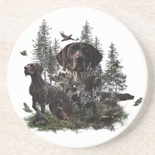 German Shorthaired Pointers GSP    Coaster