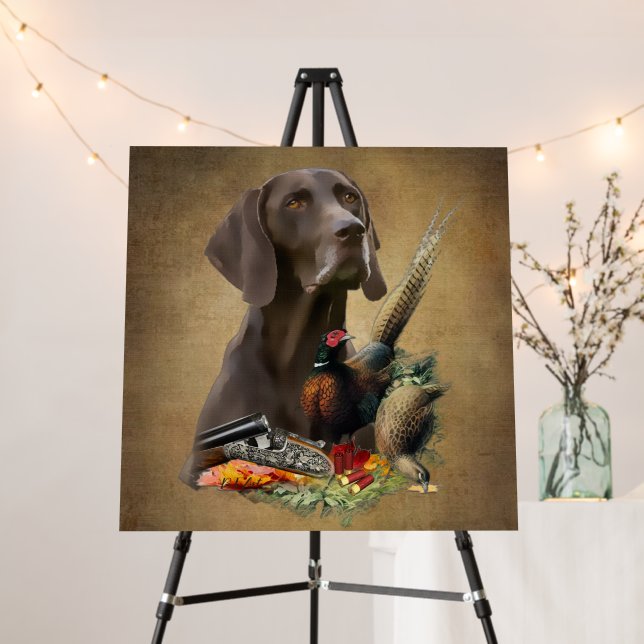 German Shorthaired Pointers (GSP)  Foam Board (In Situ (Stand))
