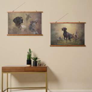 German Shorthaired Pointers (GSP)   Hanging Tapestry