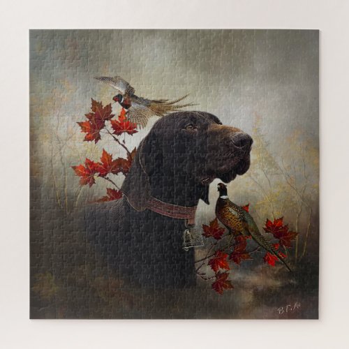 German Shorthaired Pointers GSP         Jigsaw Puzzle