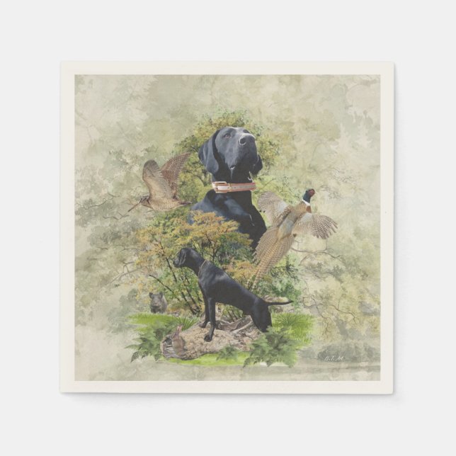 German Shorthaired Pointers (GSP)       Napkins (Front)