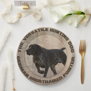 German Shorthaired Pointers (GSP) Paper Plates