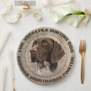 German Shorthaired Pointers (GSP) Paper Plates
