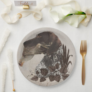 German Shorthaired Pointers (GSP) Paper Plates