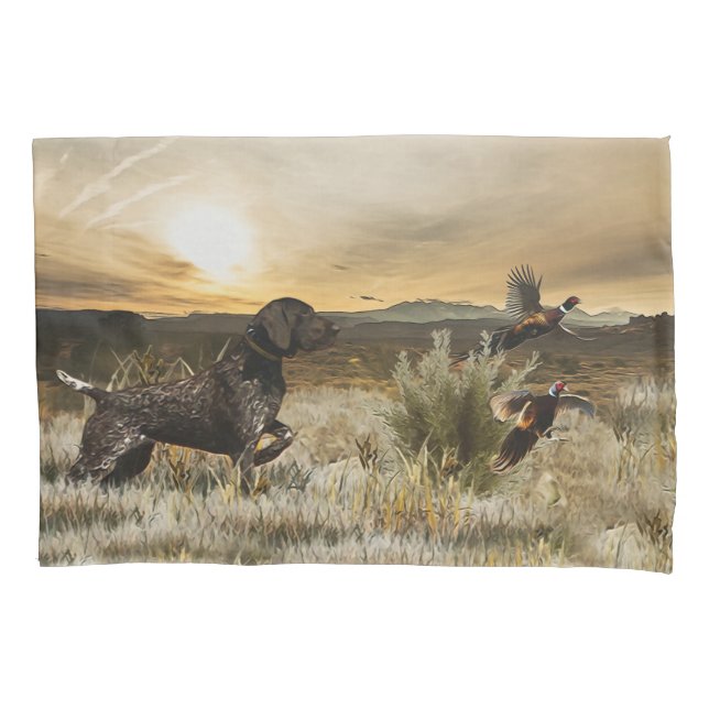 German Shorthaired Pointers (GSP)    Pillow Case (Front)