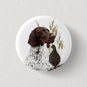 German Shorthaired Pointers (GSP) Postcard Coffee Button