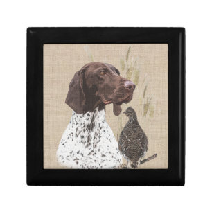German Shorthaired Pointers (GSP) Postcard Coffee  Gift Box