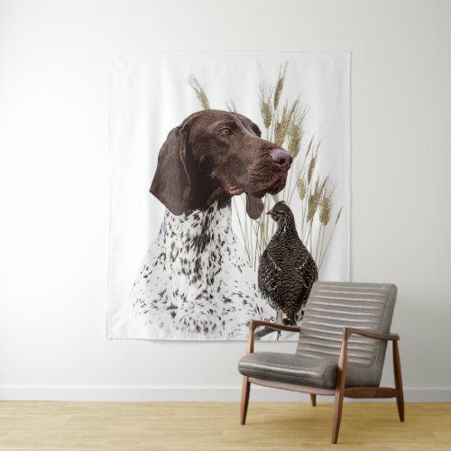 German Shorthaired Pointers GSP Postcard Coffee  Tapestry